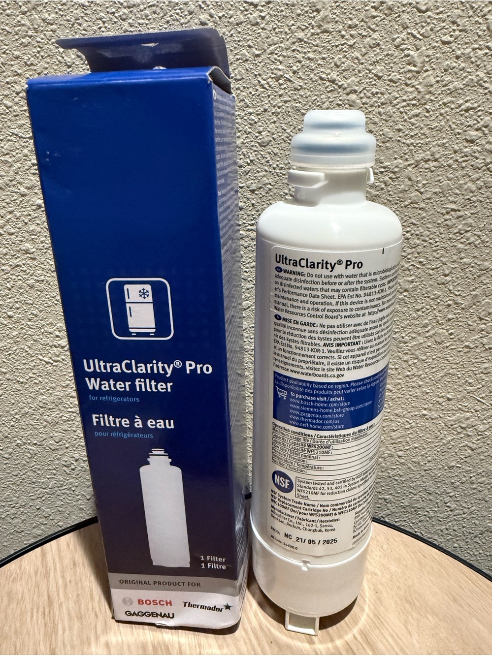 Bosch UltraClarity Pro Water Filter-BORPLFTR55 11032531 - never used